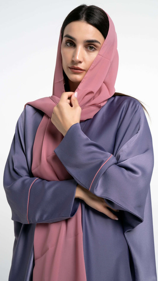 Bahraini style purple abaya