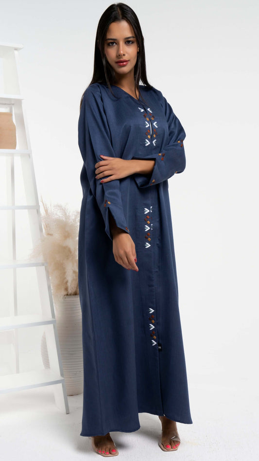 Blue abaya for women for sale in Dubai