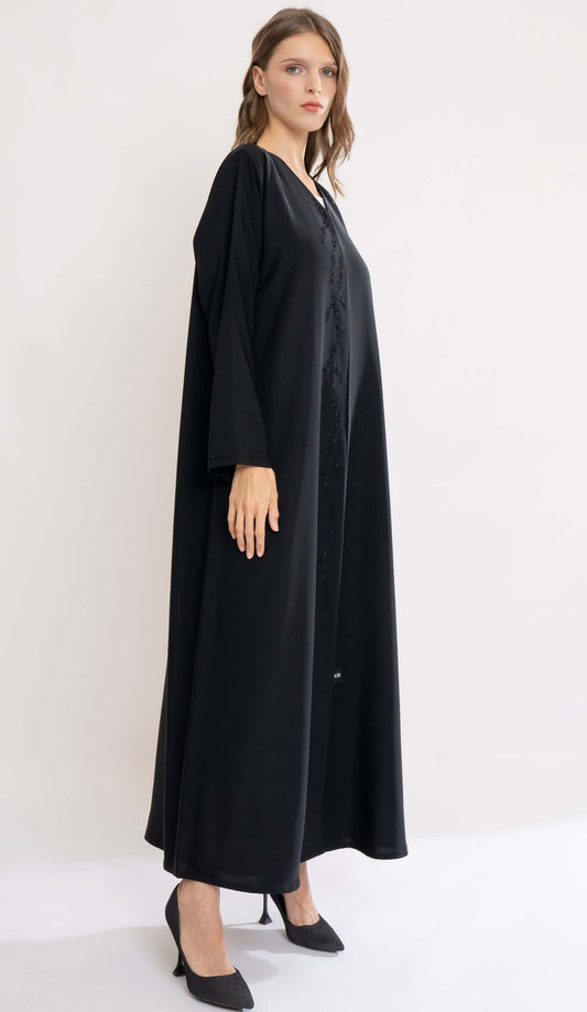 Floral Handwork Detailing On Front Line