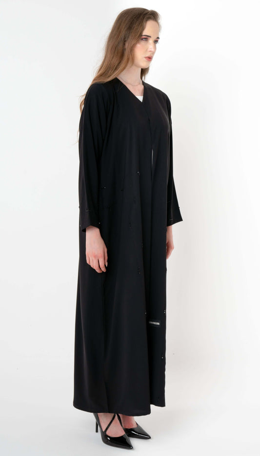 Aadhi Style Abaya With Simple Bead Work