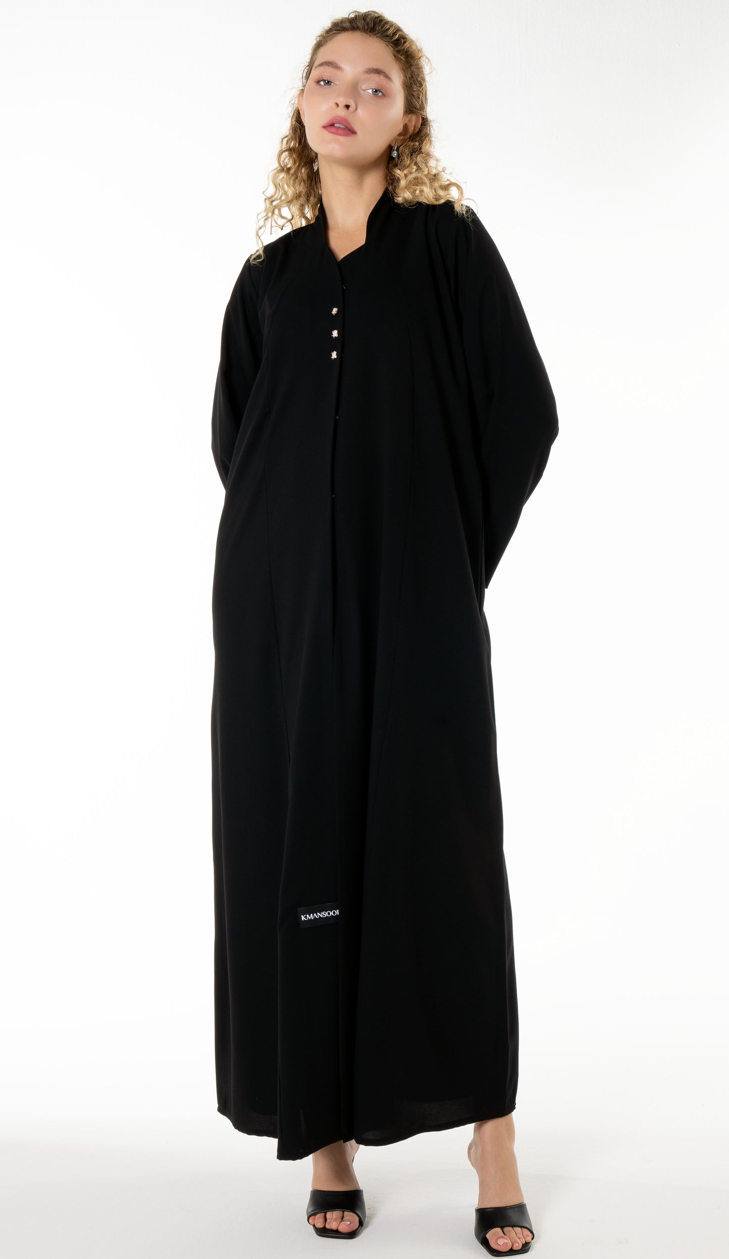 Work Wear Abaya Enhanced With Button Detailing
