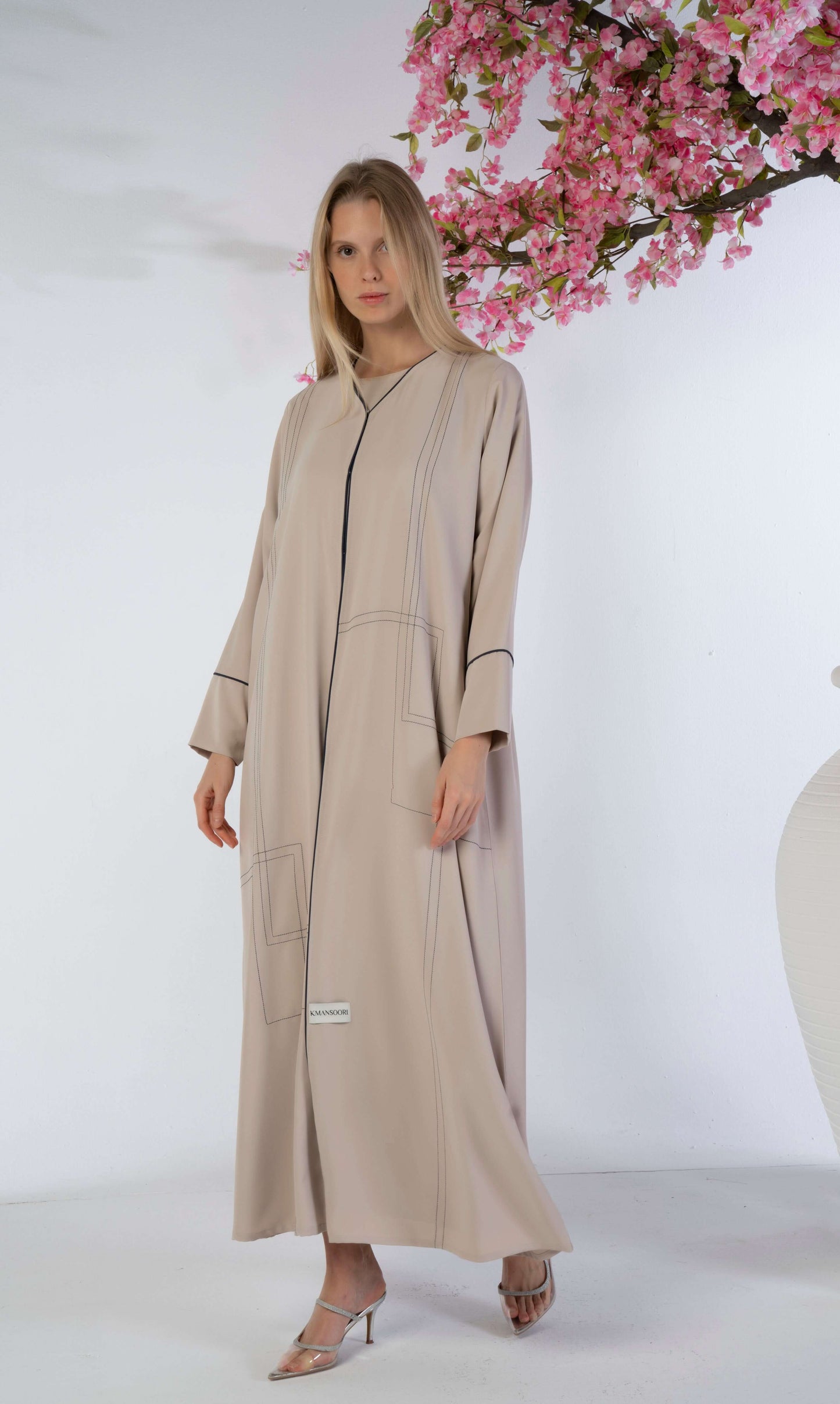 Beige abaya for sale in Dubai online