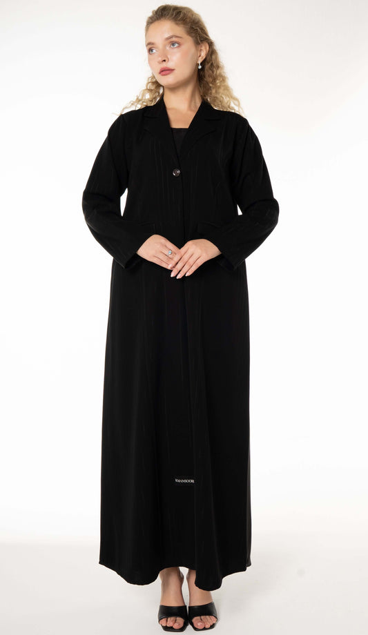Coat Style Abaya With Pockets