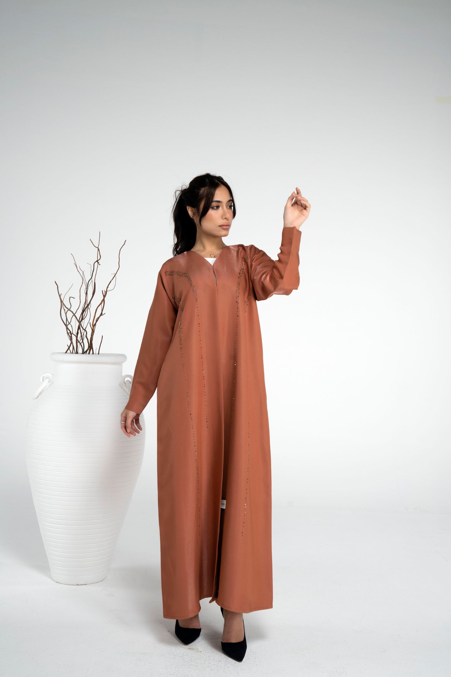 Princess Line Bead Embellishment Abaya for women online in Dubai