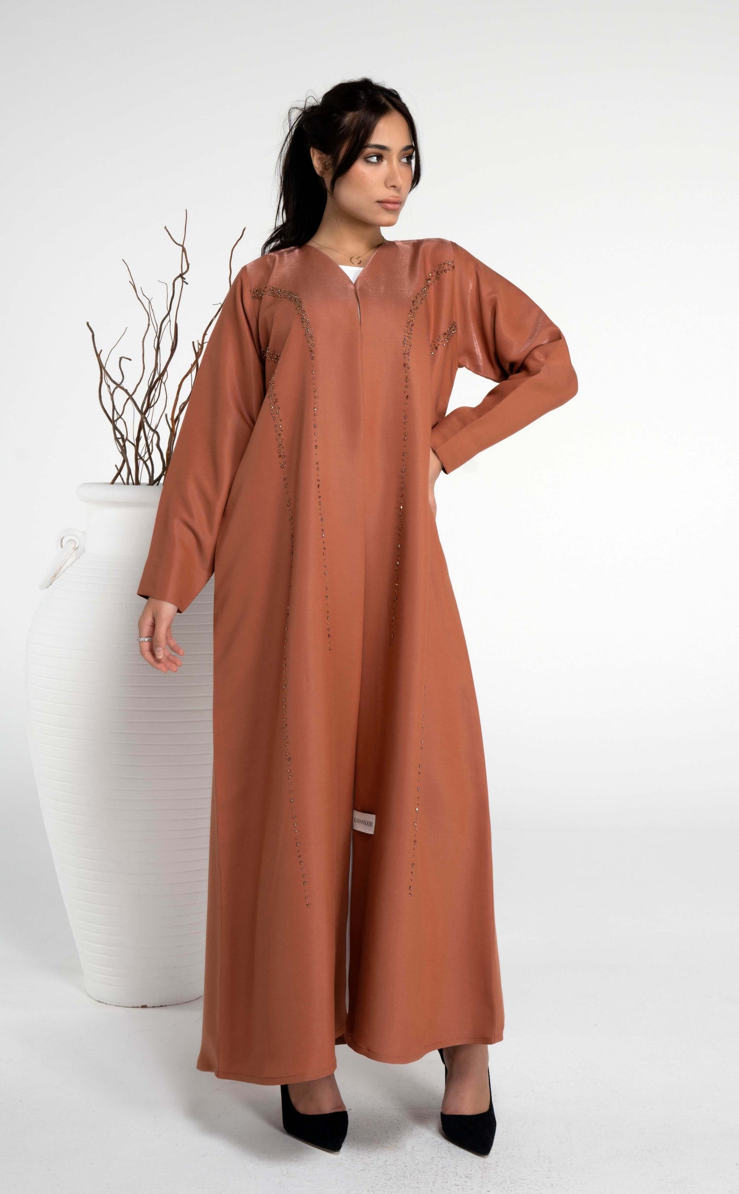 Orange Abaya for women