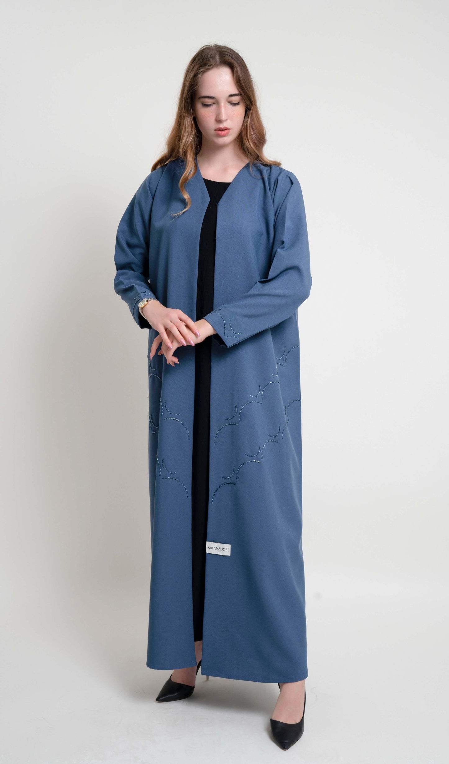 Sky blue abaya for women