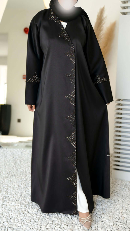 Triangular work abaya designs
