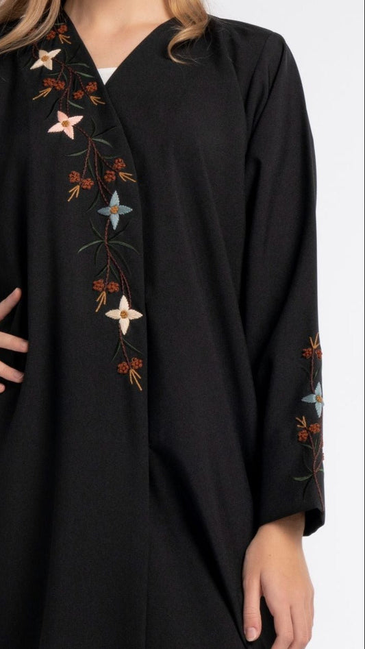 floral embroidery abaya designs