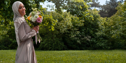 modest woman in abaya
