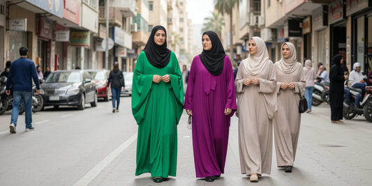 Neutral and Bold Abaya Shades 