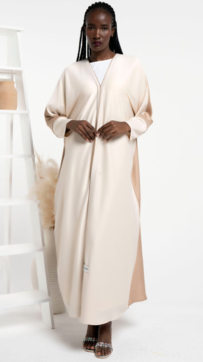 Bahraini style beige abaya