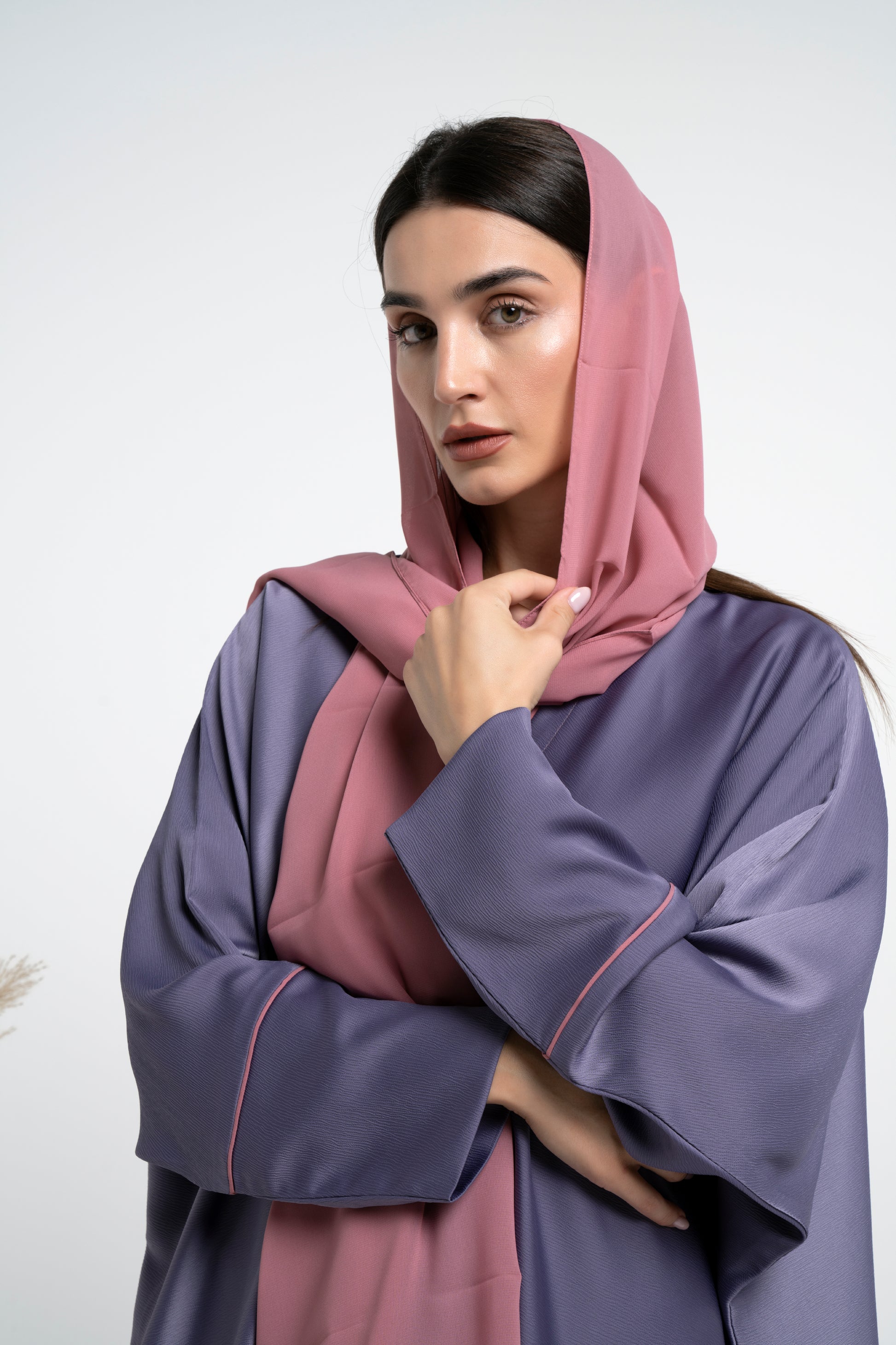 Bahraini style purple abaya for sale in Dubai