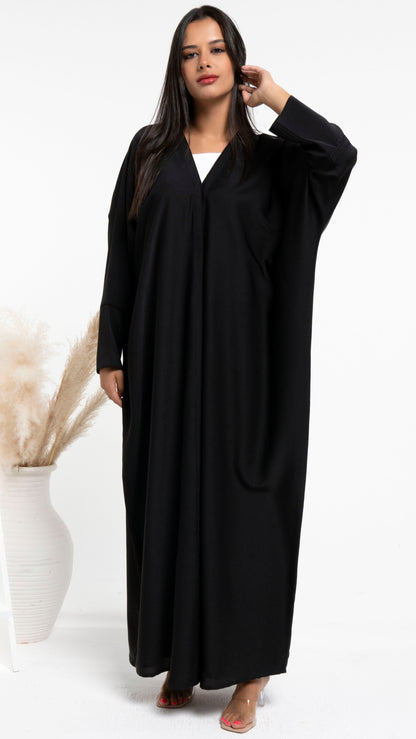 Black Bahraini style abaya for sale in Dubai