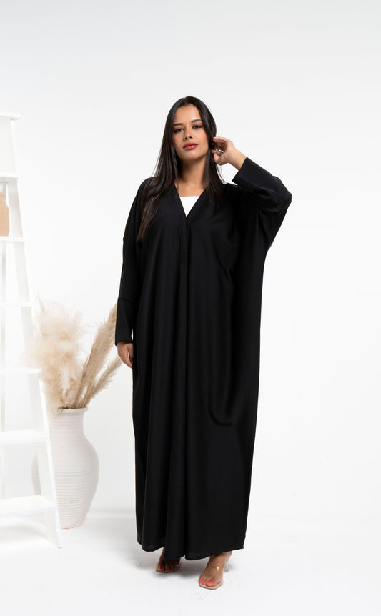 Black Bahraini style abaya for sale in Dubai