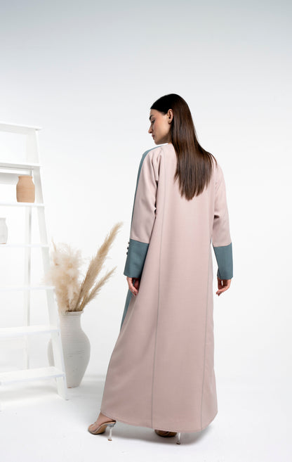 Green & Beige Abaya for women for sale