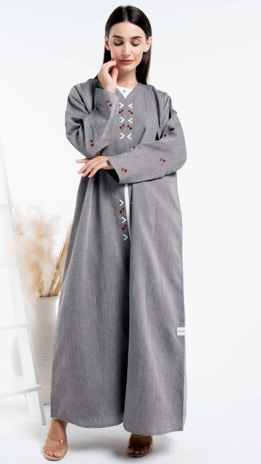Grey color abaya for sale in Dubai