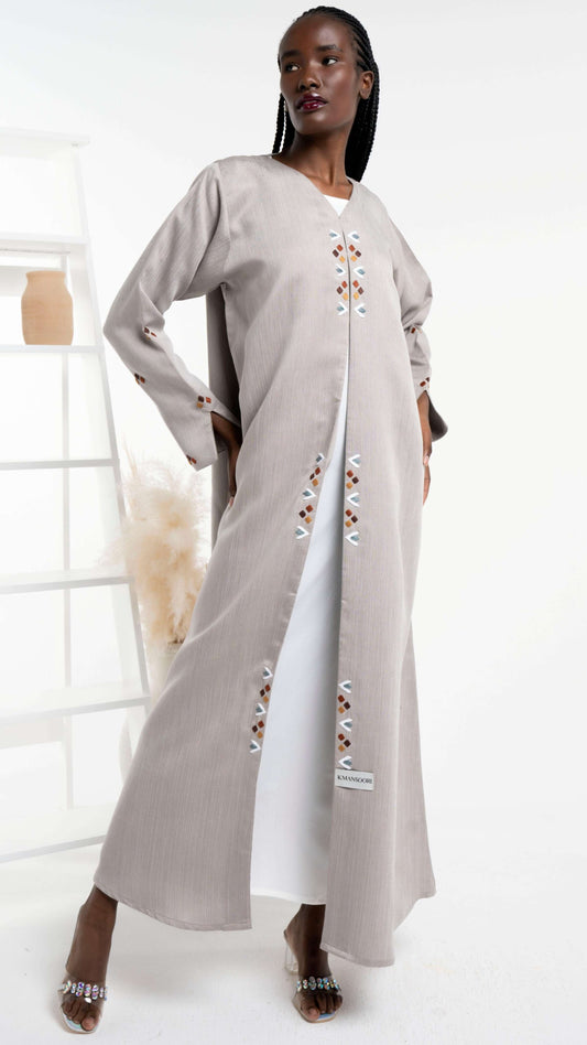 Beige color abaya for sale in Dubai