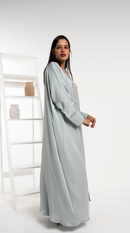 Silk satin abaya for women for sale in Dubai