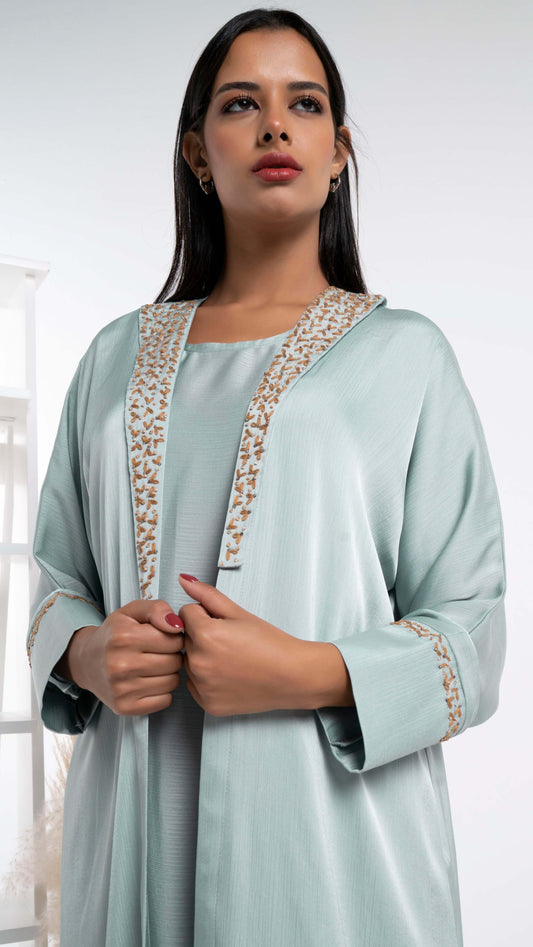 Silk satin abaya for sale in Dubai