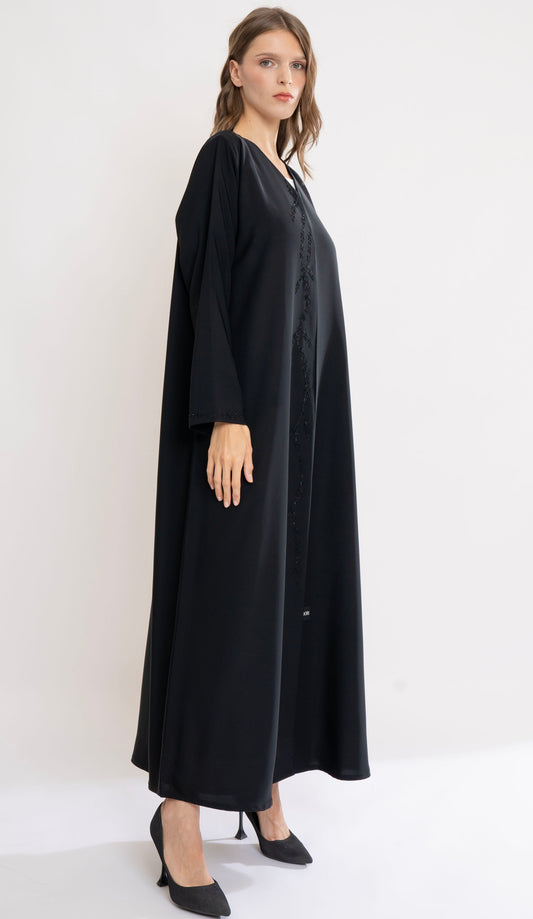 Floral Handwork Detailing On Front Line