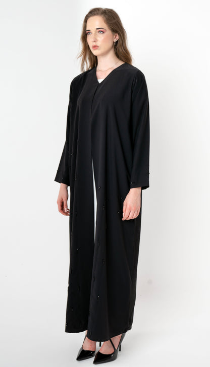 Aadhi Style Abaya With Simple Bead Work