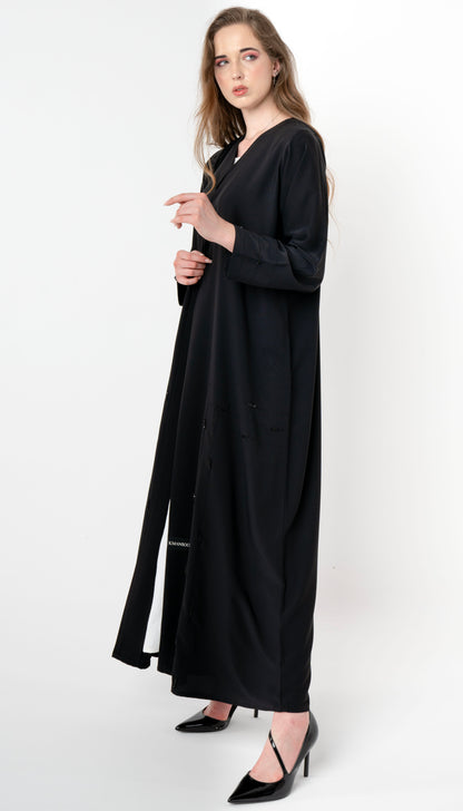Aadhi Style Abaya With Simple Bead Work