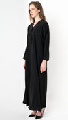 Front Folded Buttoned Overlap Abaya