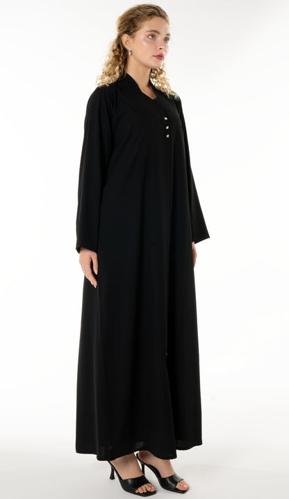 Work Wear Abaya Enhanced With Button Detailing