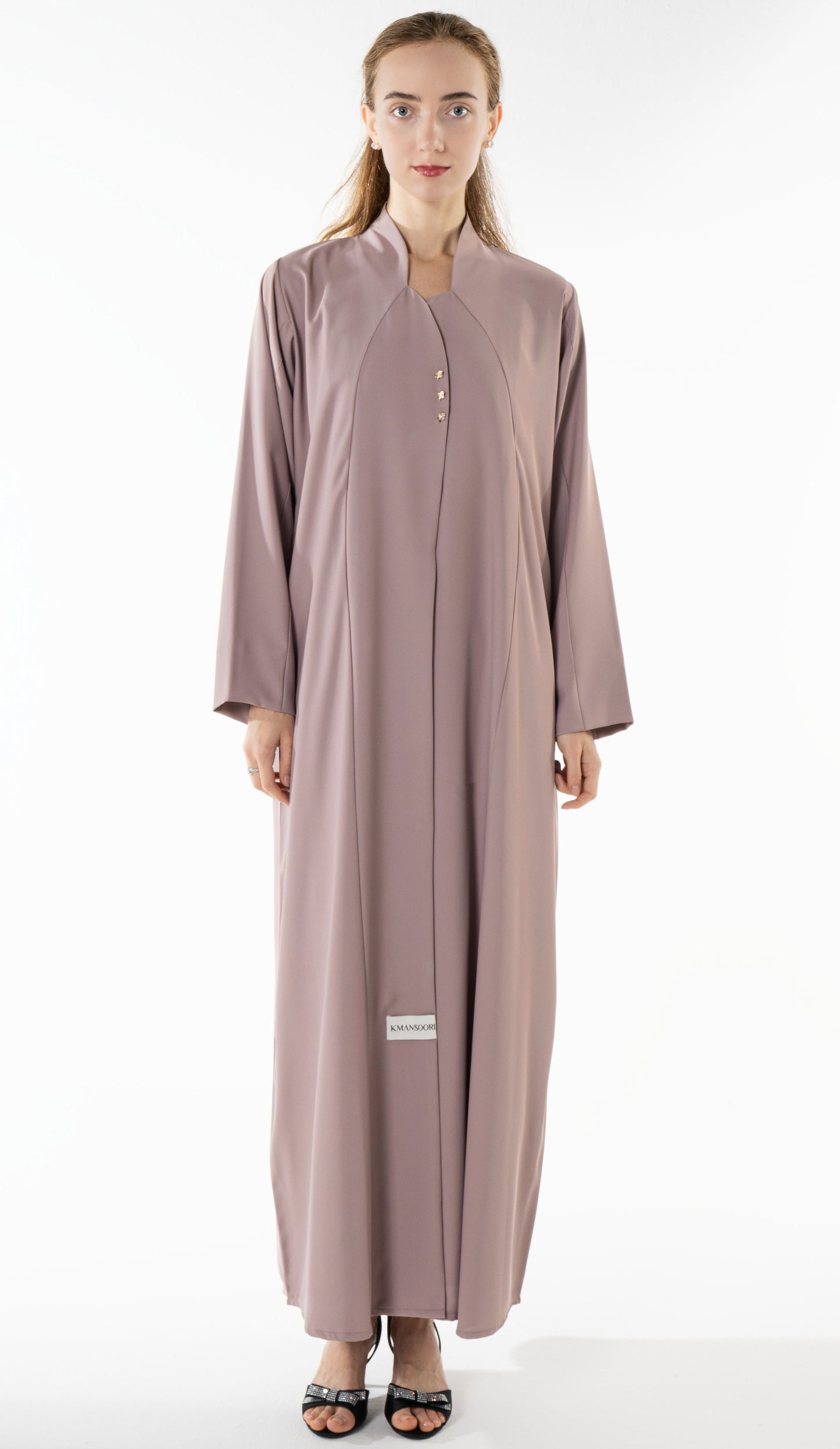 Work Wear Abaya Enhanced With Button Detailing