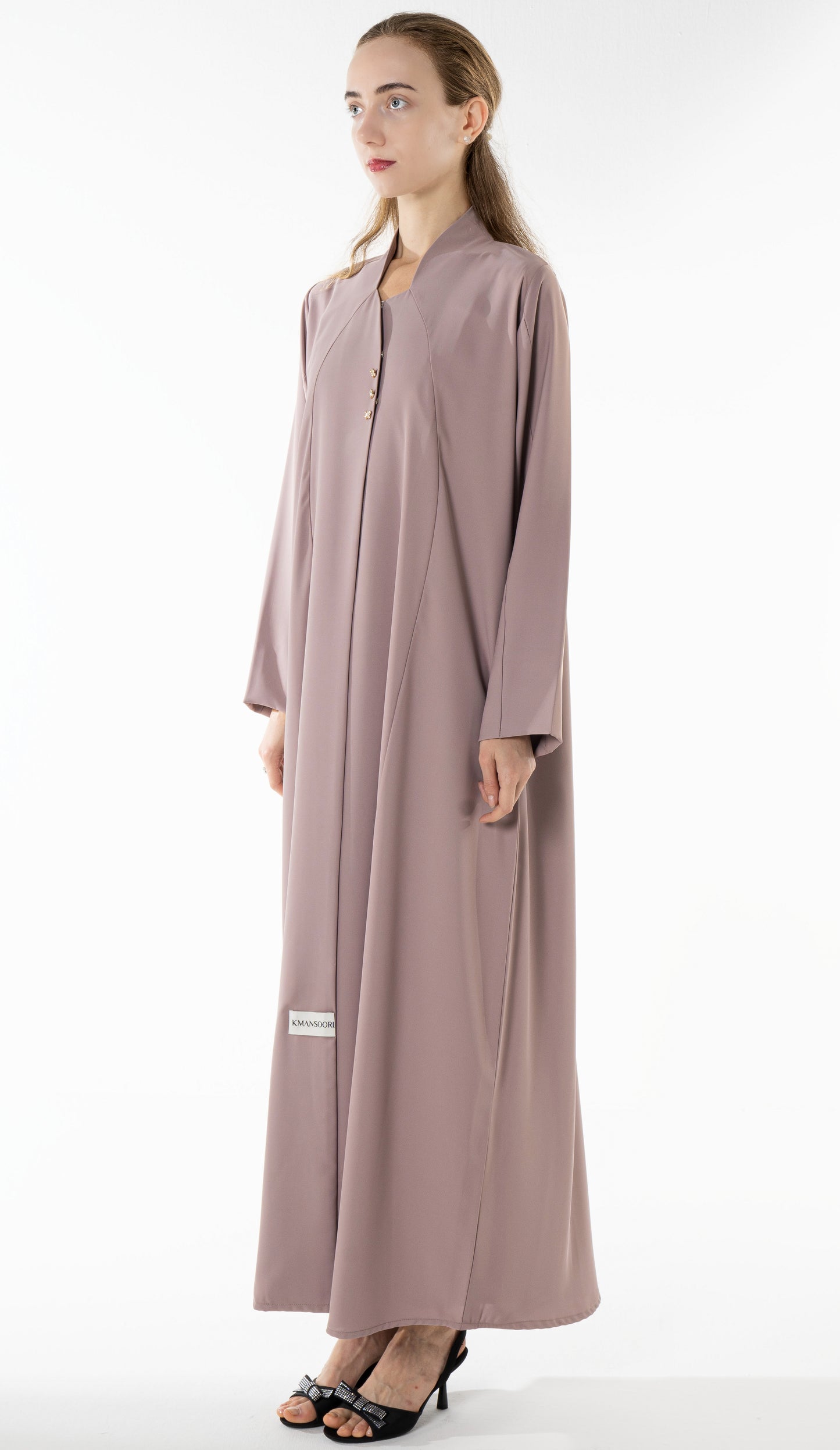 Work Wear Abaya Enhanced With Button Detailing