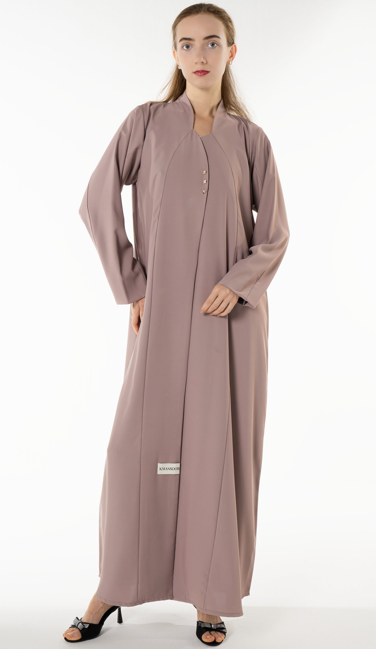 Work Wear Abaya Enhanced With Button Detailing