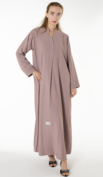 Work Wear Abaya Enhanced With Button Detailing