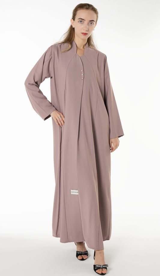 Work Wear Abaya Enhanced With Button Detailing