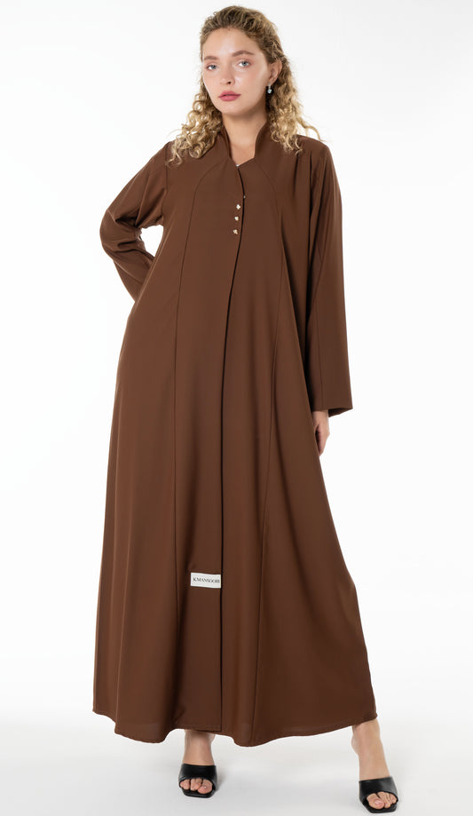 Work Wear Abaya Enhanced With Button Detailing