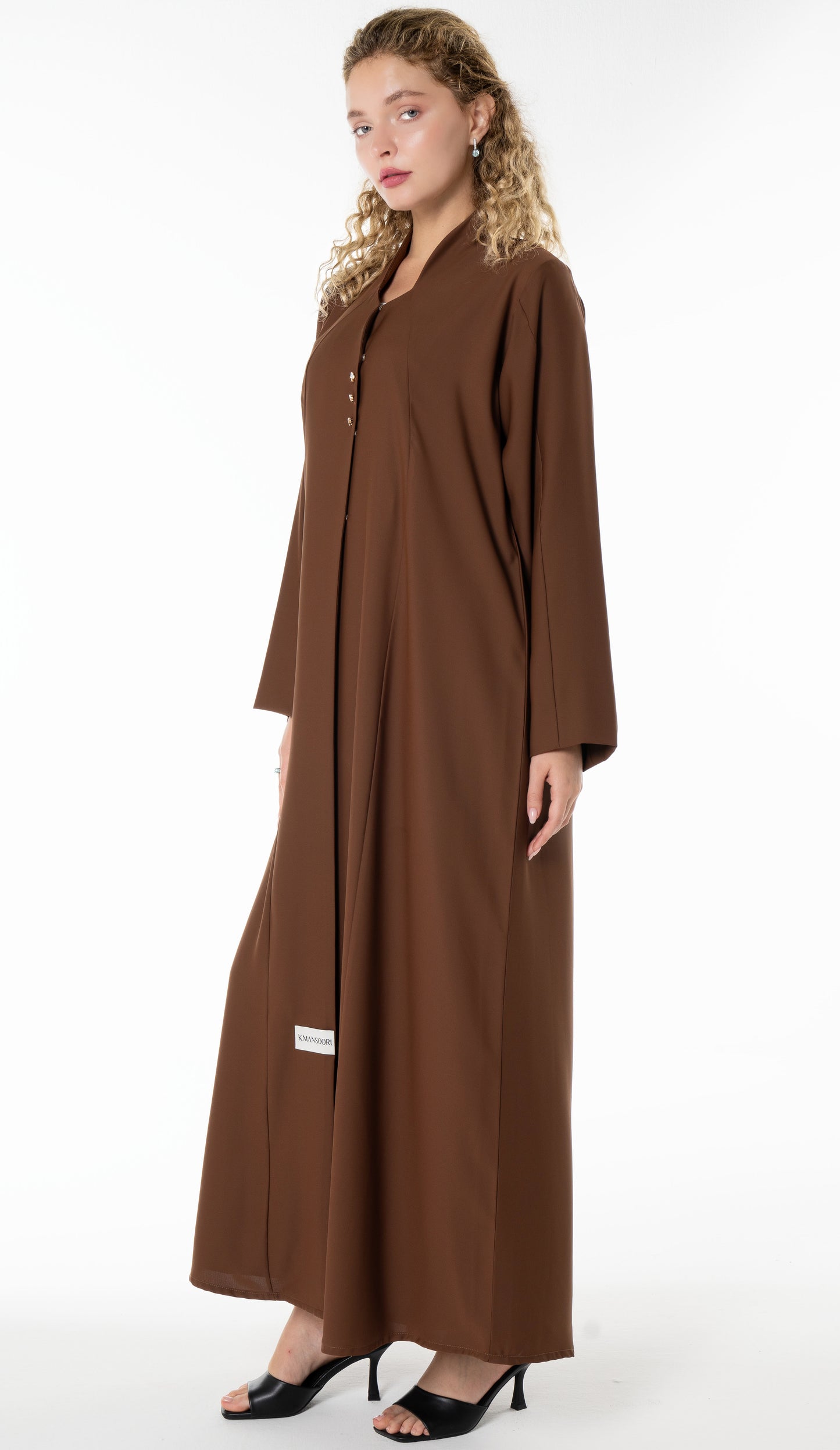 Work Wear Abaya Enhanced With Button Detailing