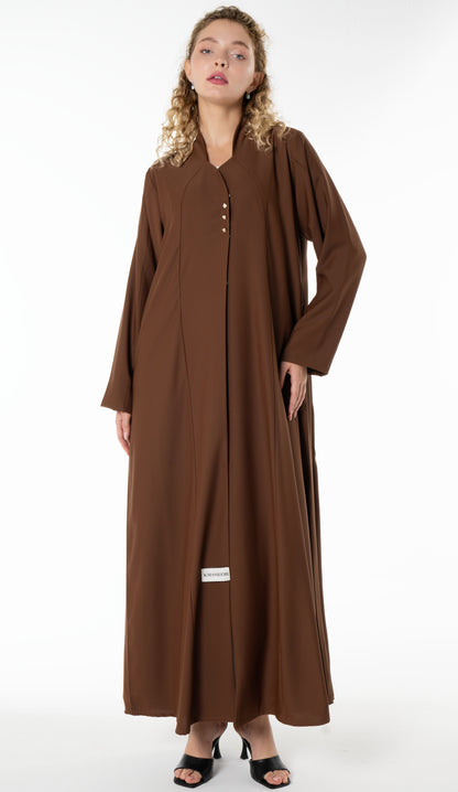Work Wear Abaya Enhanced With Button Detailing