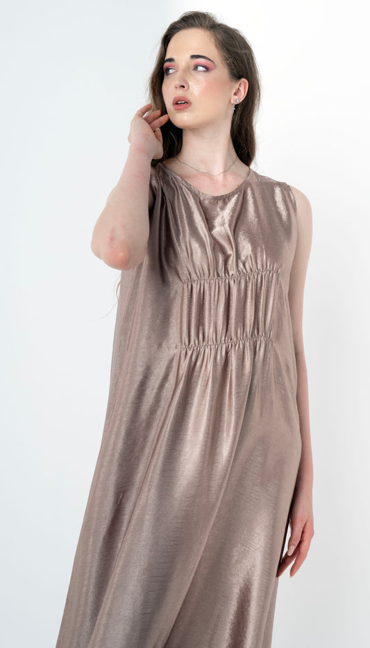 Simple Casual Wear In Shining Fabric