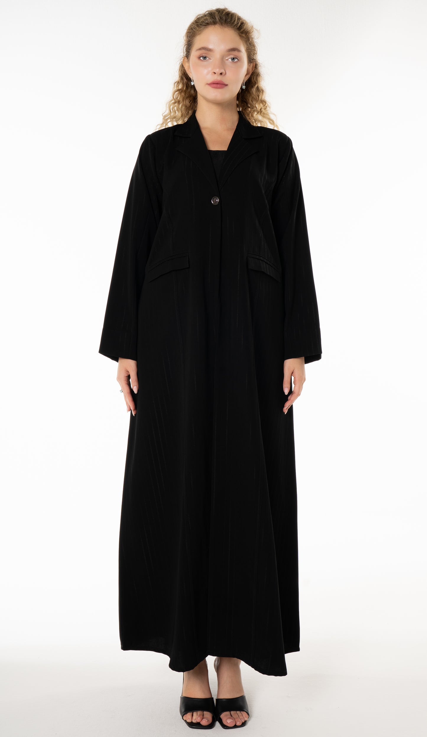 Coat Style Abaya With Pockets