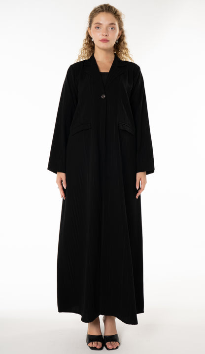 Coat Style Abaya With Pockets