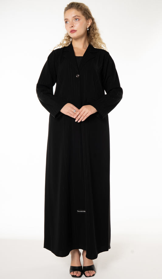 Coat Style Abaya With Pockets