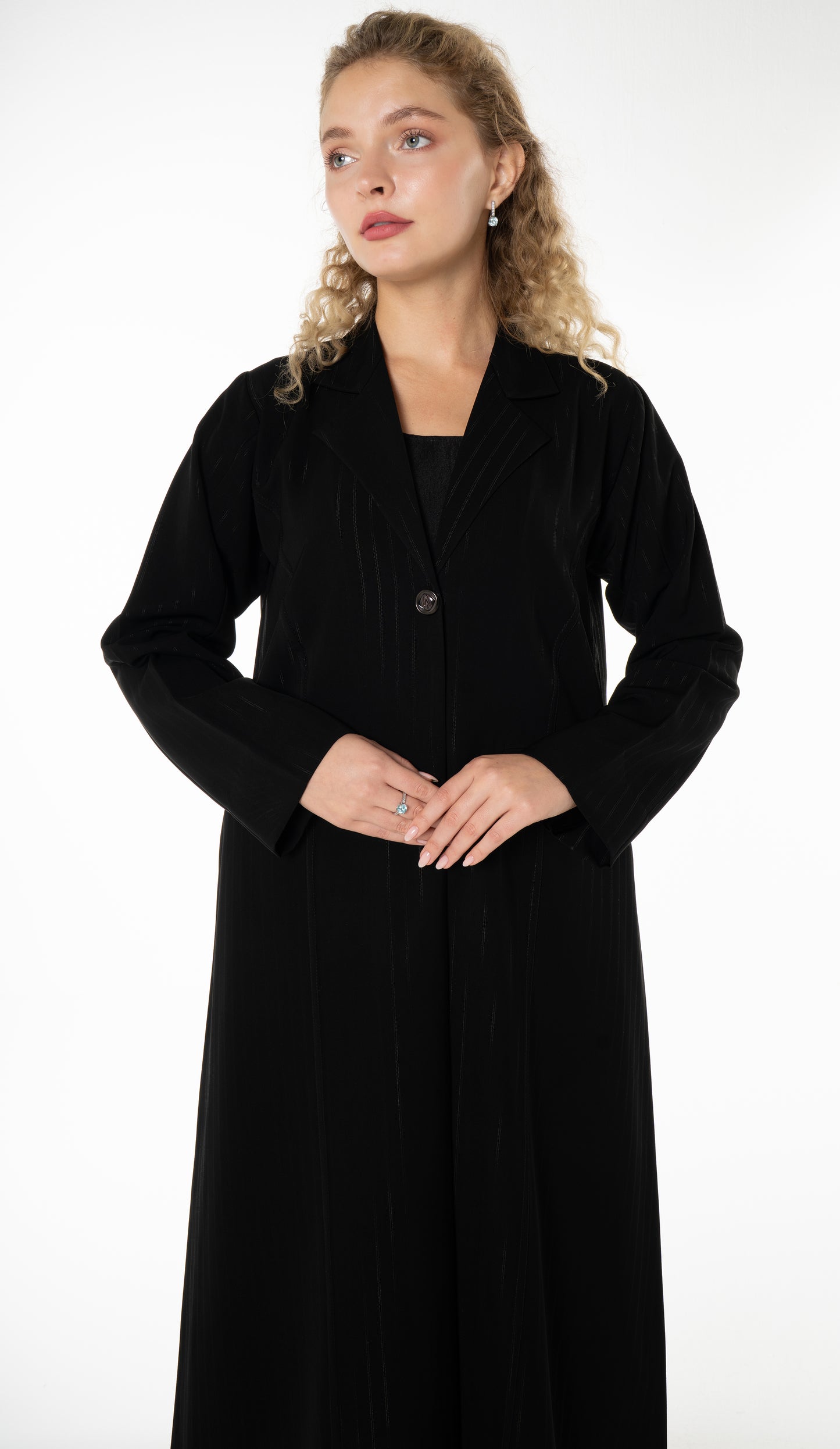 Coat Style Abaya With Pockets
