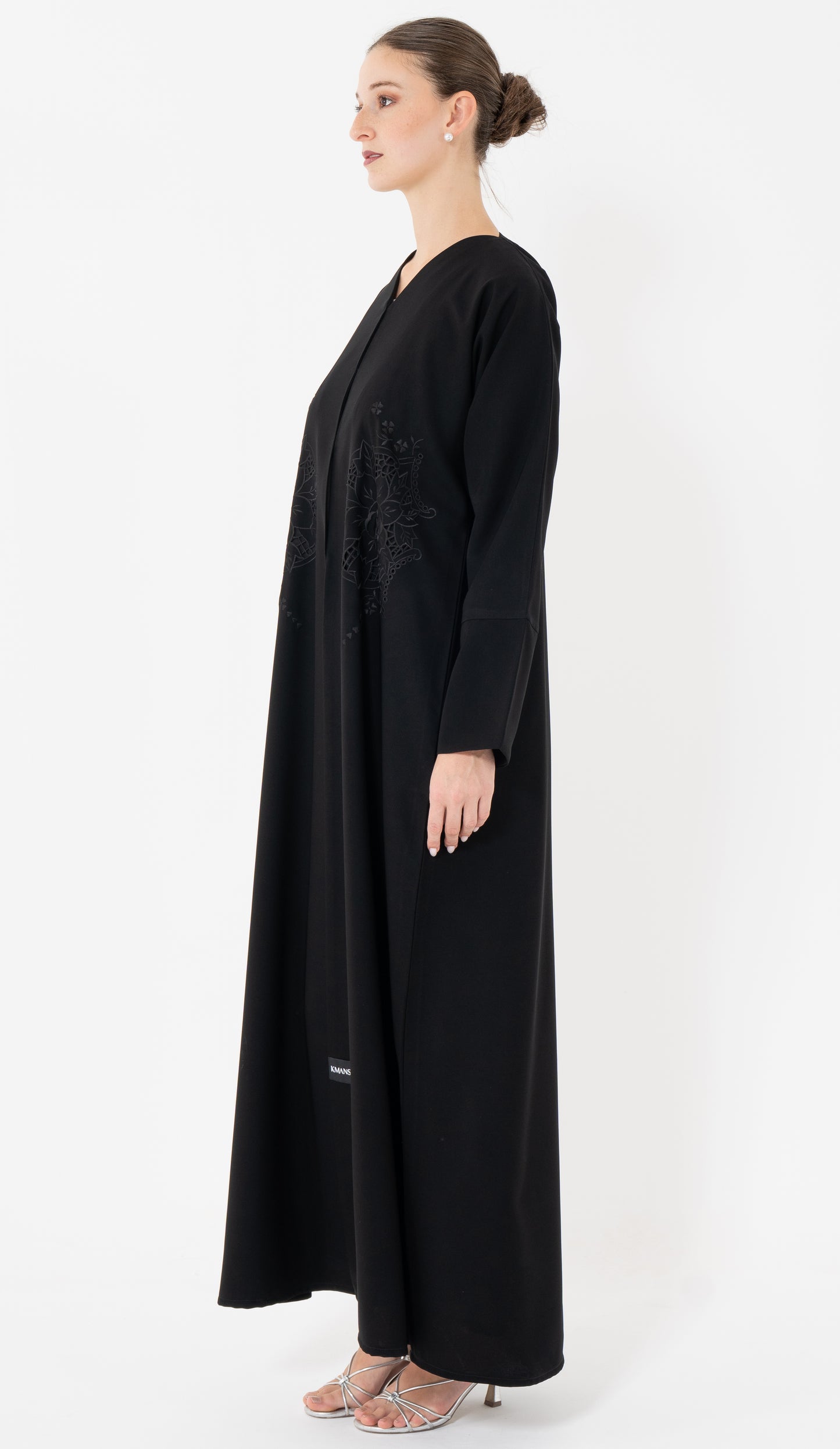 Floral Cut Work Embroidery Abaya