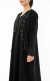 Floral Embroidered Abaya With Pocket Pattern