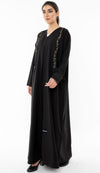 Floral Embroidered Abaya With Pockets