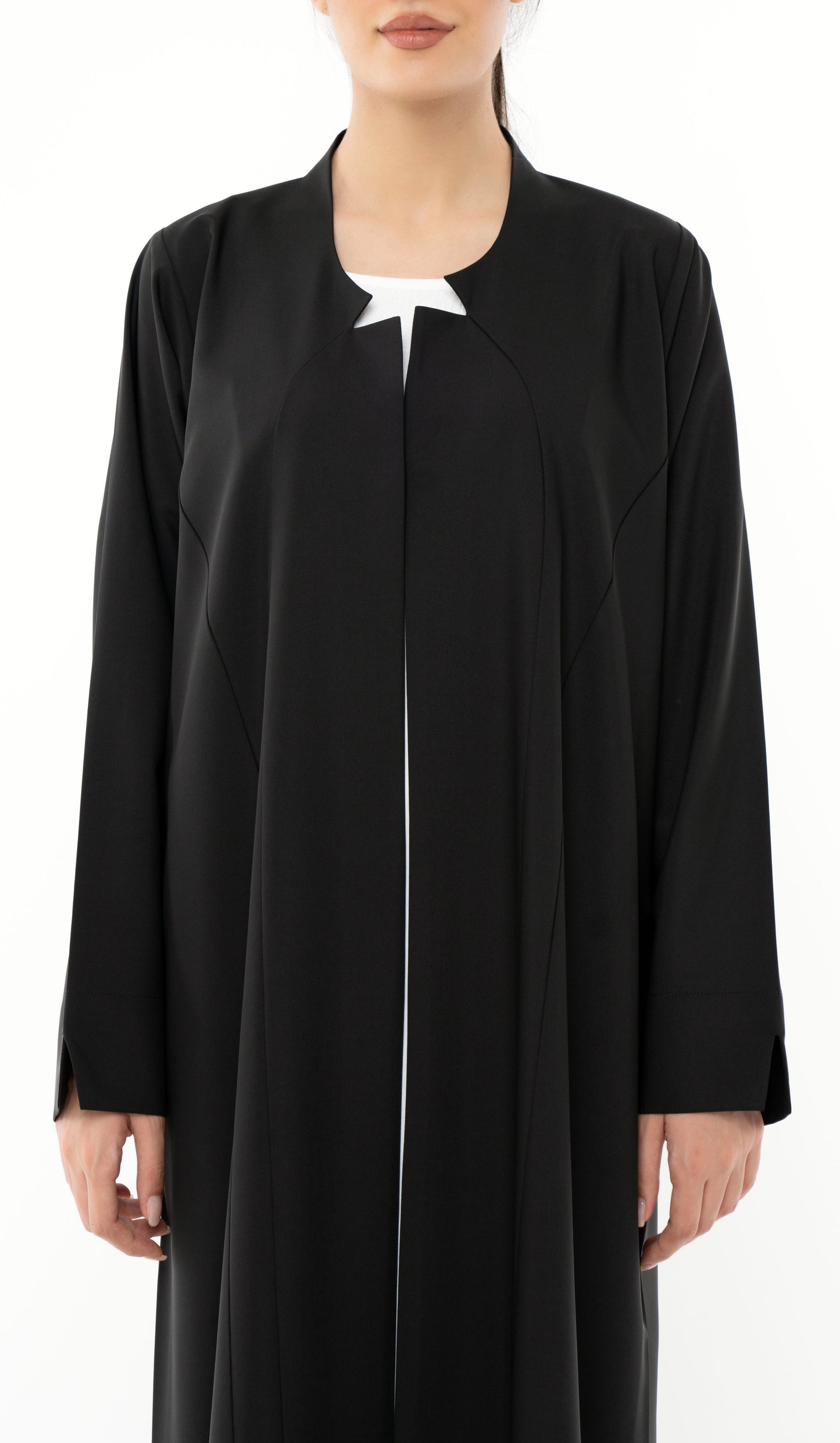 Sada Abaya With Curve Cut Design