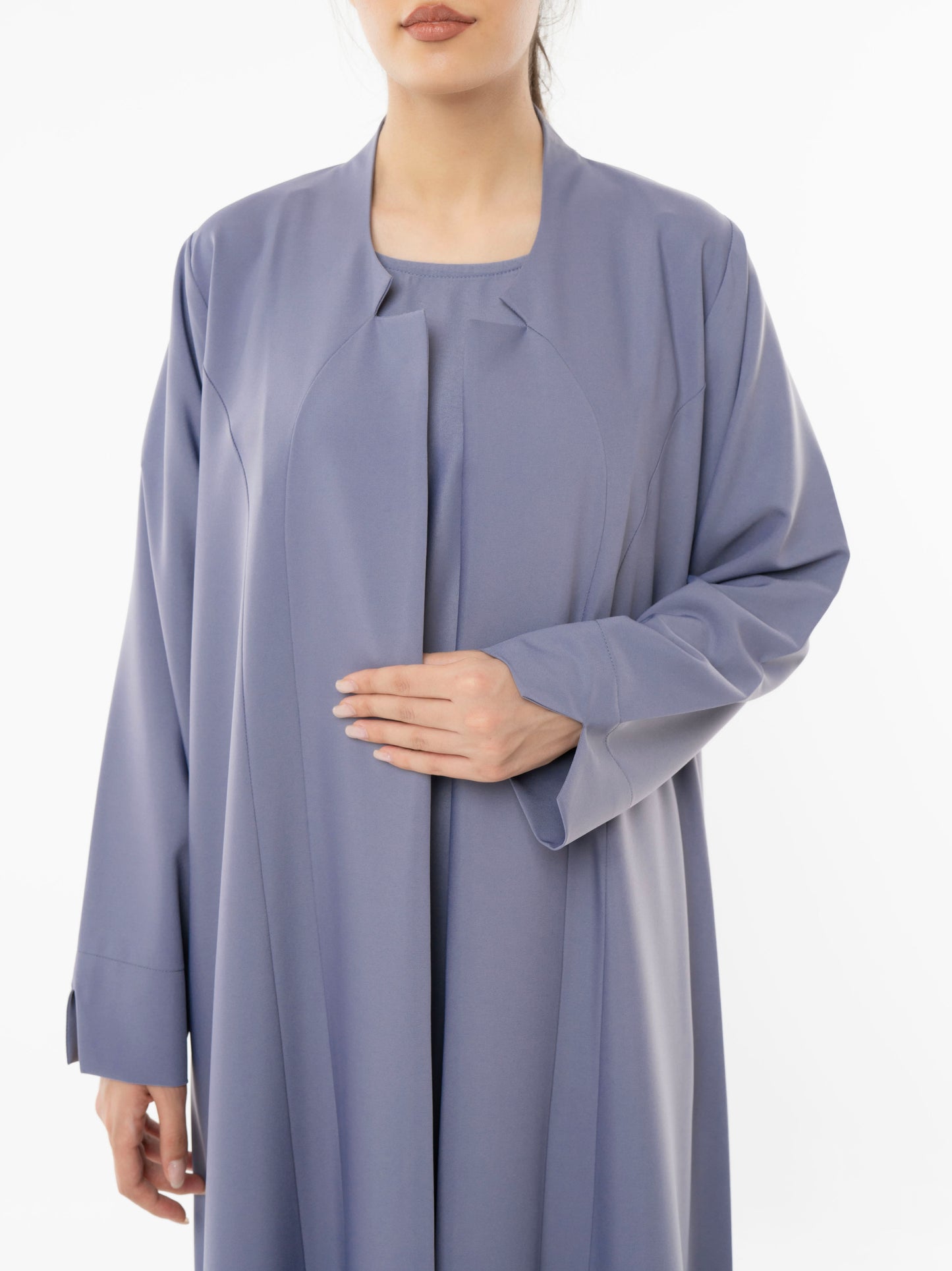 Sada Abaya With Curve Cut Design