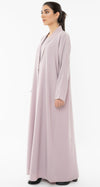 Stylised Collar Design Abaya With Hand Work Button Detailing