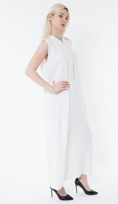 Casual Wear White Color Inner Dress