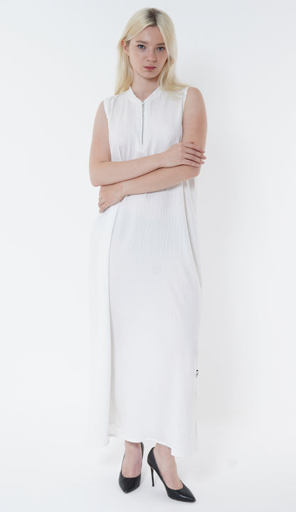 Casual Wear White Color Inner Dress