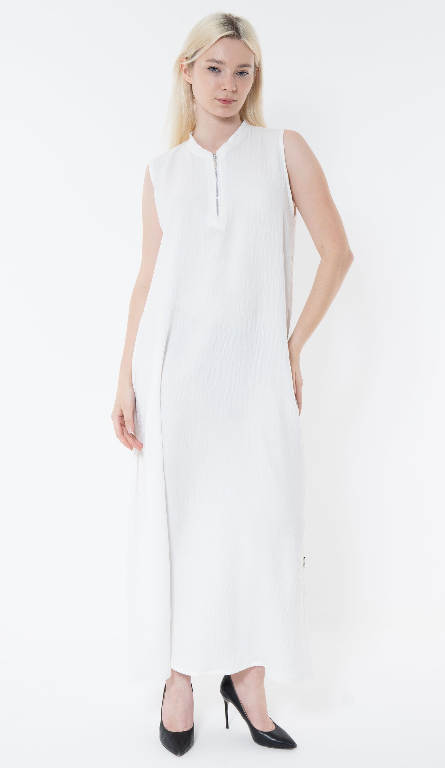 Casual Wear White Color Inner Dress